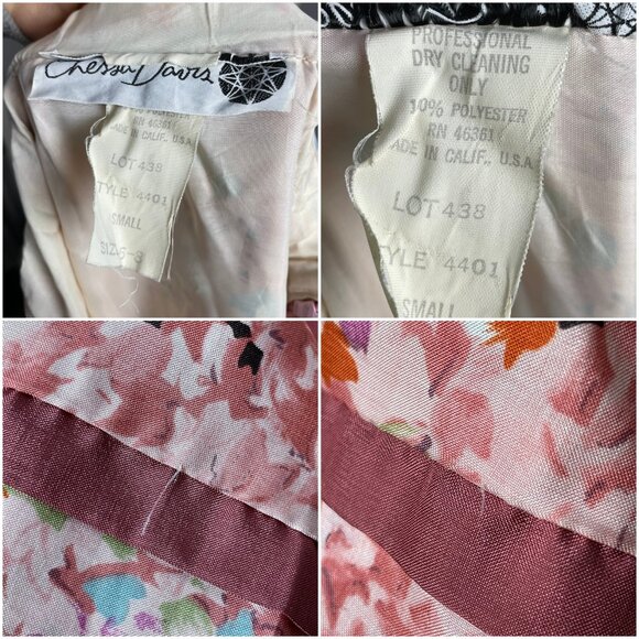 Vintage 70s Chessa Davis Skirt Maxi Hippie Floral Fringe Trim Peasant Pink Retro - Picture 7 of 15